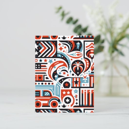 7月4日生成パターン ポストカード (スタンド正面)