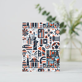 7月4日生成パターン ポストカード