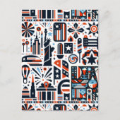 7月4日生成パターン ポストカード (正面)