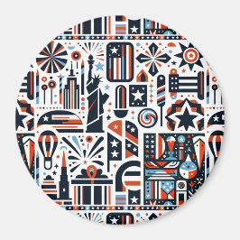 7月4日生成パターン マグネット