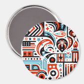 7月4日生成パターン マグネット (正面/裏面)