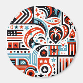 7月4日生成パターン マグネット (正面)