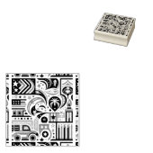 7月4日生成パターン ラバースタンプ (押印)