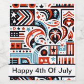 7月4日生成パターン ワインラベル (シングルラベル)