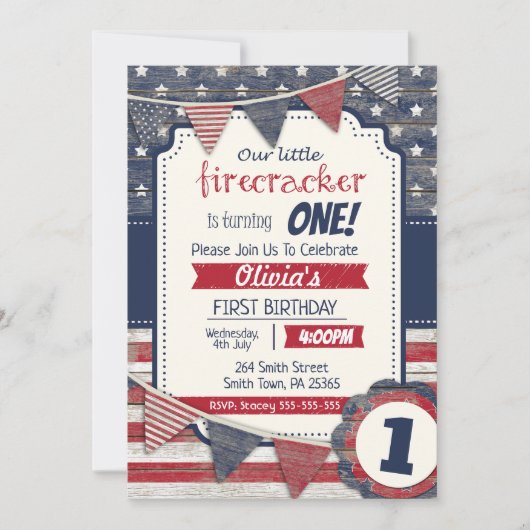 7月4日男女·年齢別の日 招待状 (正面)