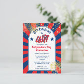 7月4日祝米国パーティー ポストカード (スタンド正面)