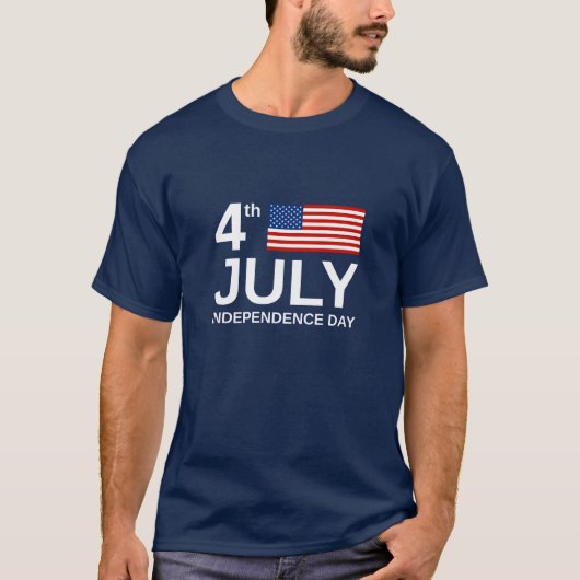 7月4日祝Uとの独立記念日 Tシャツ (正面)