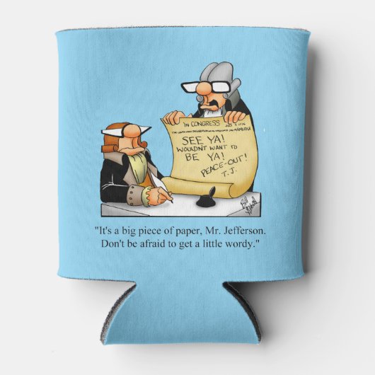 7月4日笑わされるユーモアクーラーボックス 缶クーラー (正面)