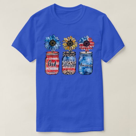 7月4日第4回女性米国国旗のグラフィックP Tシャツ (デザイン正面)