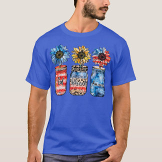 7月4日第4回女性米国国旗のグラフィックP Tシャツ