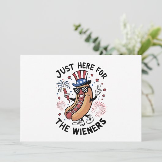 7月4日米国アメリカ合衆国国旗の愛国心 招待状 (スタンド正面)