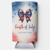 7月4日米国バウ愛国心 スリム缶クーラー (正面)