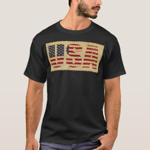 7月4日米国国旗の統一された州の独立性D Tシャツ