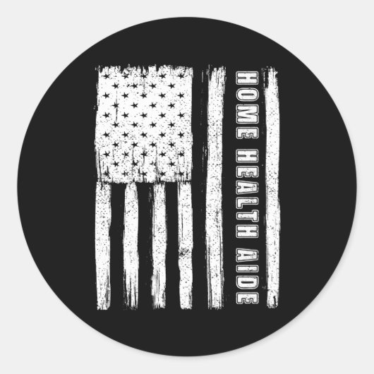 7月4日米国国旗の自宅の衛生補佐官 ラウンドシール (正面)