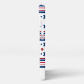 7月4日紅白青の愛国心 iPhoneケース (左側面)