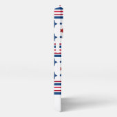 7月4日紅白青の愛国心 iPhoneケース (右側面)