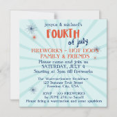 7月4日紅白青花火パーティー マグネット招待状 (正面)