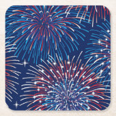 7月4日紙ドリンクコースター スクエアペーパーコースター (正面)