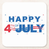 7月4日紙ドリンクコースター スクエアペーパーコースター (正面)