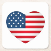 7月4日紙ドリンクコースター スクエアペーパーコースター (正面)