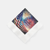 7月4日紙ナプキンス、コーインドカクテル 縁ありカクテルナプキン (角)