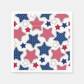 7月4日紙ナプキンス スタンダードカクテルナプキン (正面)