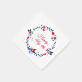 7月4日紙ナプキンス スタンダードカクテルナプキン (角)