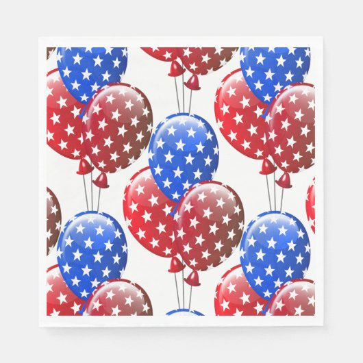 7月4日紙ナプキンス スタンダードランチョンナプキン (正面)