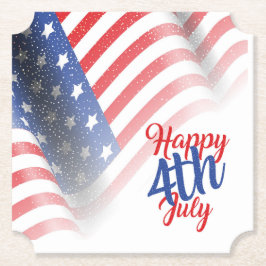 7月4日紙プレート ペーパーコースター