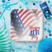 7月4日紙プレート ペーパープレート (パーティー)