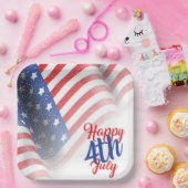 7月4日紙プレート ペーパープレート (パーティー)