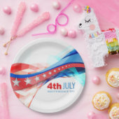 7月4日紙プレート ペーパープレート (パーティー)