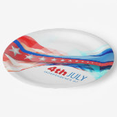 7月4日紙プレート ペーパープレート (アングル)