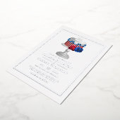 7月4日結婚の 箔招待状 (回転した状態)