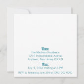 7月4日花火パーティの招待状 招待状 (裏面)