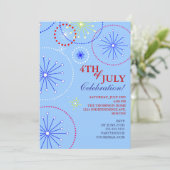 7月4日花火パーティの招待状 招待状 (スタンド正面)