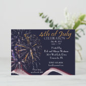 7月4日花火パーティの招待状 招待状 (スタンド正面)