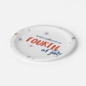 7月4日花火パーティー紙プレート ペーパープレート (アングル)