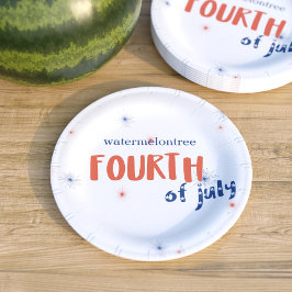 7月4日花火パーティー紙プレート ペーパープレート