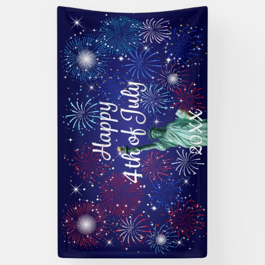 7月4日花火大会 横断幕 (縦)