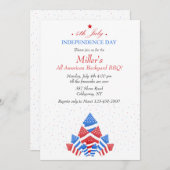 7月4日花火招待状 招待状 (正面/裏面)