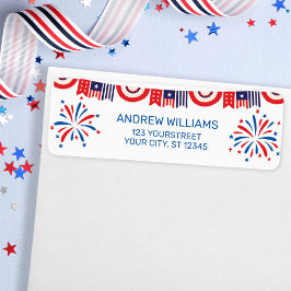 7月4日花火独立日帰り ラベル