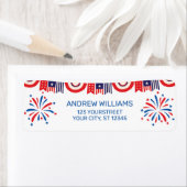 7月4日花火独立日帰り ラベル (インサイチュ)