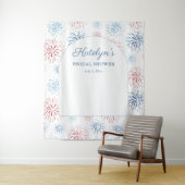 7月4日花火 ブライダルシャワー フォト 背景 タペストリー (インサイチュ)