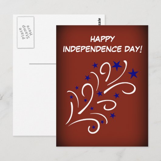 7月4日花火 ポストカード (正面/裏面)