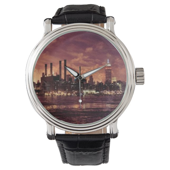 7月4日花火（マンハッタンの後ろ） 腕時計 (正面)