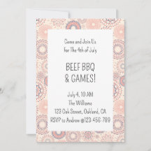 7月4日花火 独立記念日 BBQ