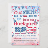 7月4日花火BBQパーティー招待状 招待状 (正面)
