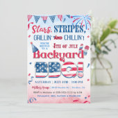 7月4日花火BBQパーティー招待状 招待状 (スタンド正面)