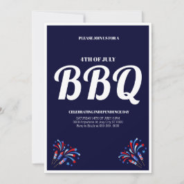 7月4日花火BBQパーティー 招待状